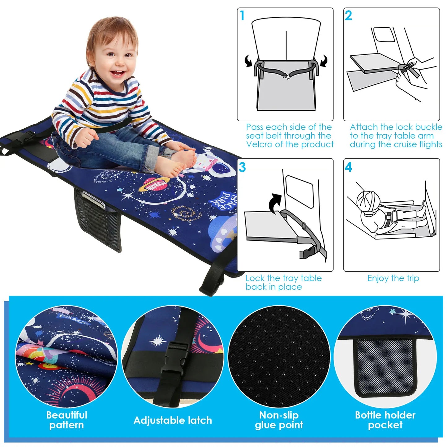 Comfortable Flights for Kids – Airplane Bed Extender