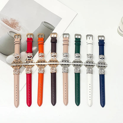 Diamond Leather Strap For Apple Watch