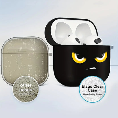 Protective Case for AirPods 1/2/3/4 & Pro – Durable Design with Keychain