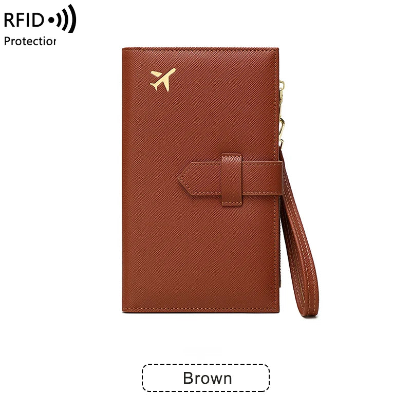 RFID Passport Holder – Stylish Travel Wallet for Cards, Boarding Pass & Documents