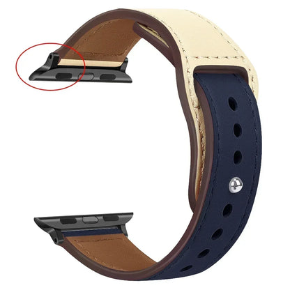 Genuine Leather Apple Watch Band – Premium Strap for Series 3–9, Ultra & SE