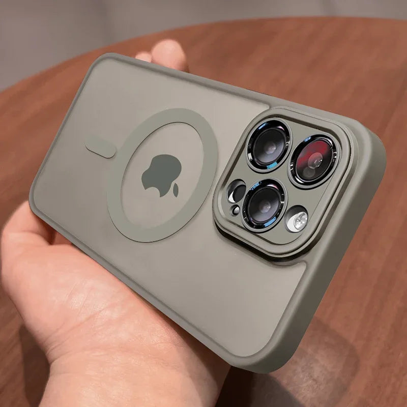 MagSafe Magnetic iPhone Case – Wireless Charging Matte Shockproof Cover