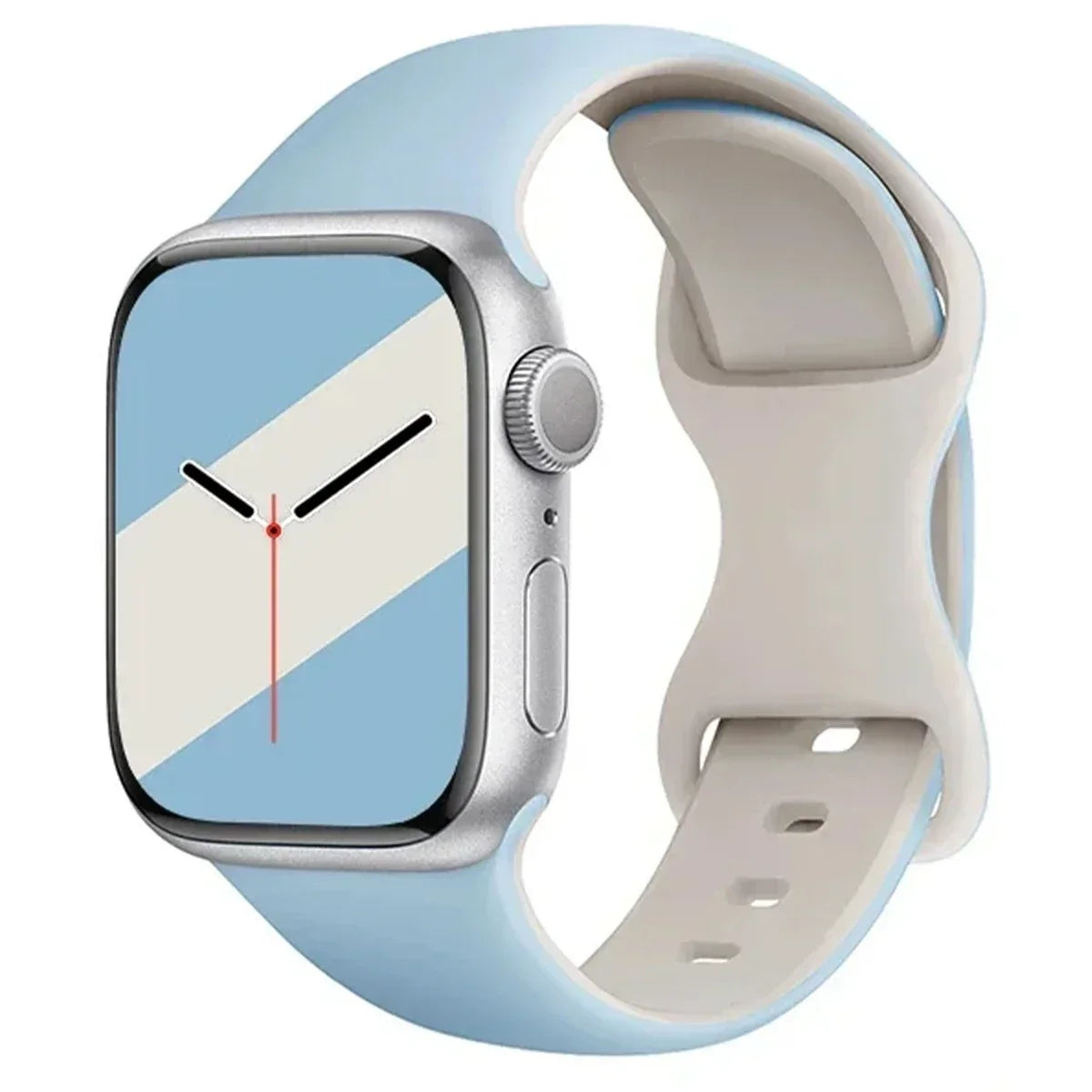 Two-Tone Sports Silicone Strap For Apple Watch
