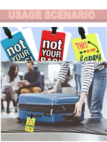 Bright Travel Luggage Tags – Easy Bag Identification