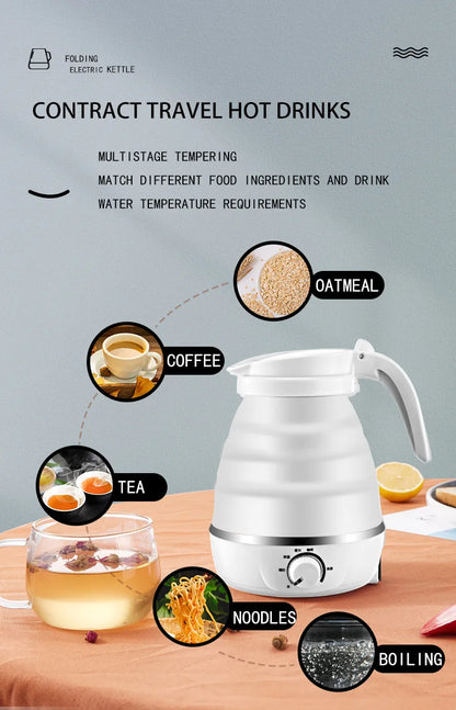 Mini Folding Electric Kettle for Travel & Hotel Use