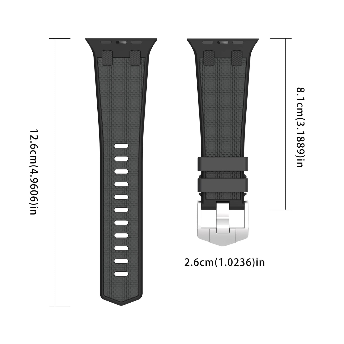 Silicone Strap for Apple Watch Band Series Ultra 2 9 8 7 49mm 45mm Sports Bracelet Wristband IWatch 6 5 4 3 SE 44mm 42mm Correa