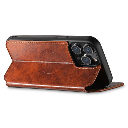 Premium MagSafe Leather Wallet Case for iPhone with Wireless Charging