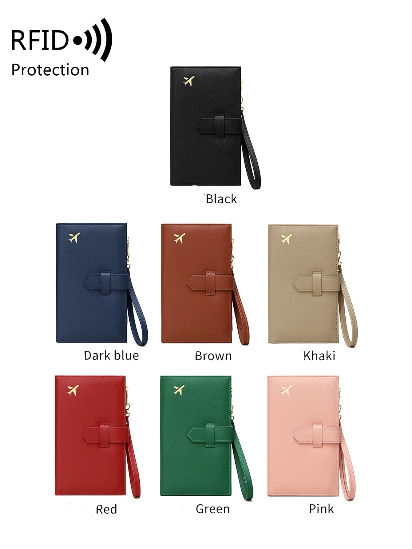 RFID Passport Holder – Stylish Travel Wallet for Cards, Boarding Pass & Documents