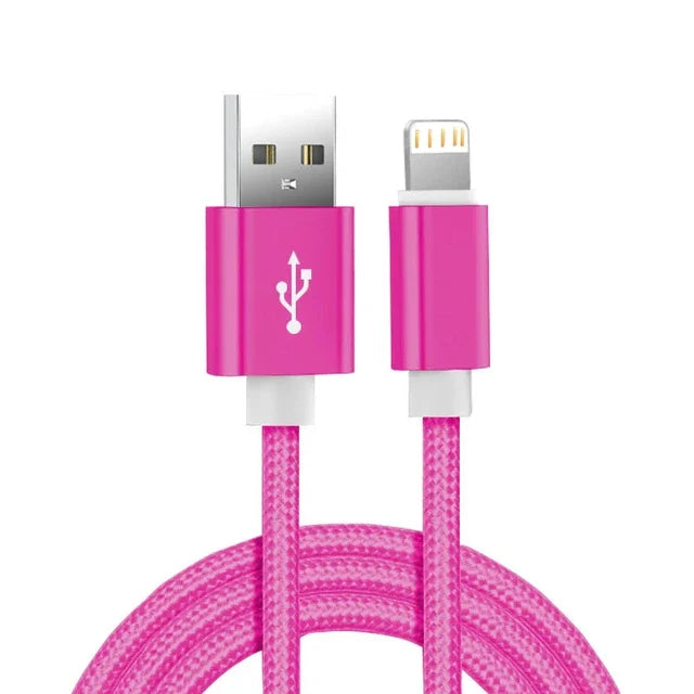 iPhone USB Charging Cable – Braided Nylon Durable Design