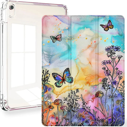 Clear Smart Case for iPad – Slim Protective Cover with Pencil Holder