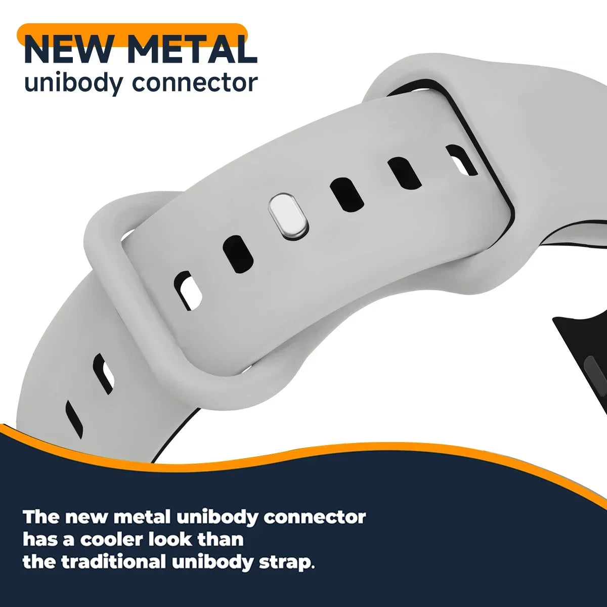 Two-Tone Sports Silicone Strap For Apple Watch