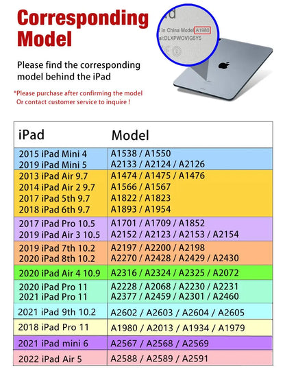 Magnetic iPad Case with Pencil Holder – Smart Tri-Fold Protective Cover