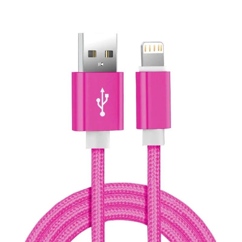 iPhone USB Charging Cable – Braided Nylon Durable Design