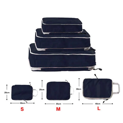 Travel Packing Cubes Set – Lightweight Compressible Luggage Organizers (3pcs)