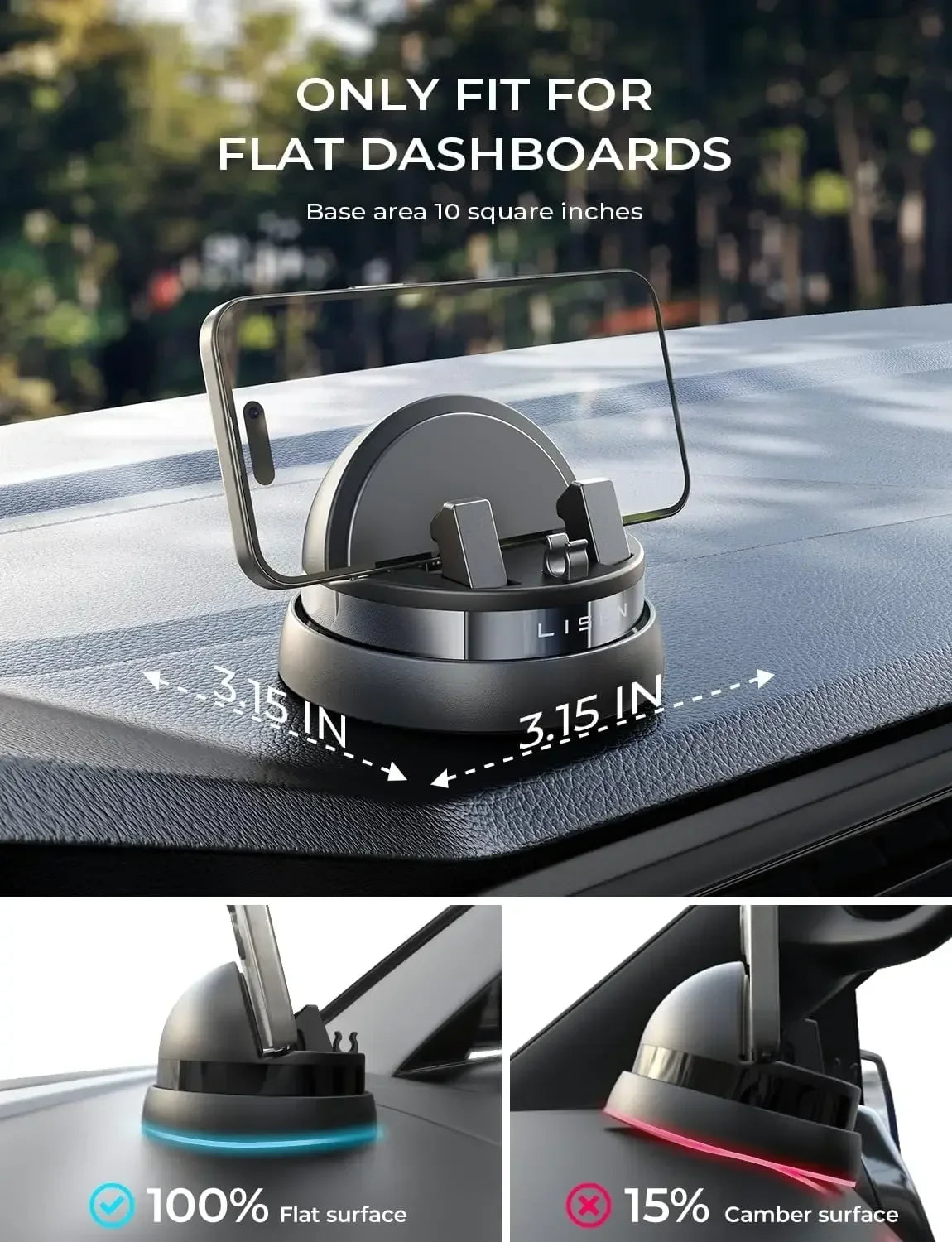 360 Rotation Phone Stand Folding Dashboard Car Mobile Phone Mount For Car