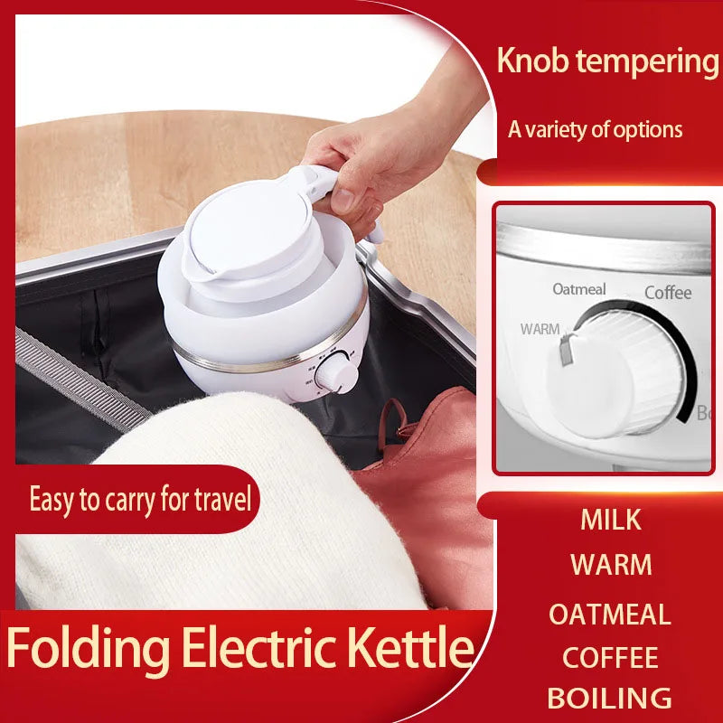 Mini Folding Electric Kettle for Travel & Hotel Use