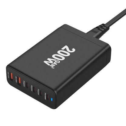 200W GaN 6-Port USB-C Charger – US / EU / UK / AU  Plug