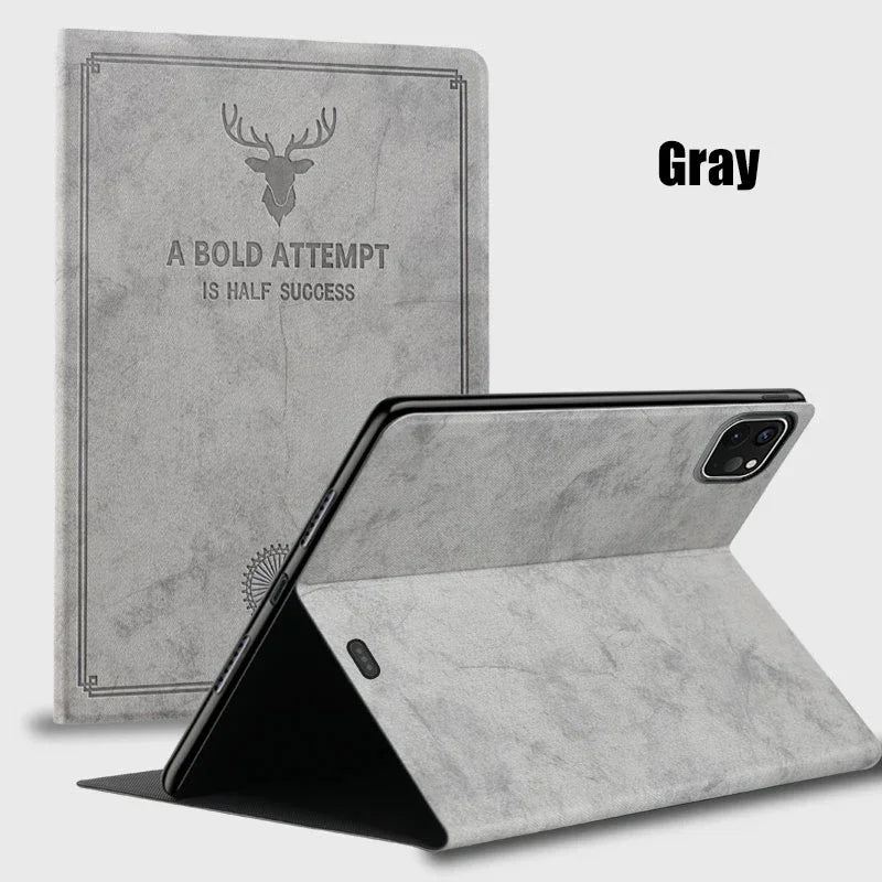 Luxury PU Leather iPad Case – Smart Cover Design