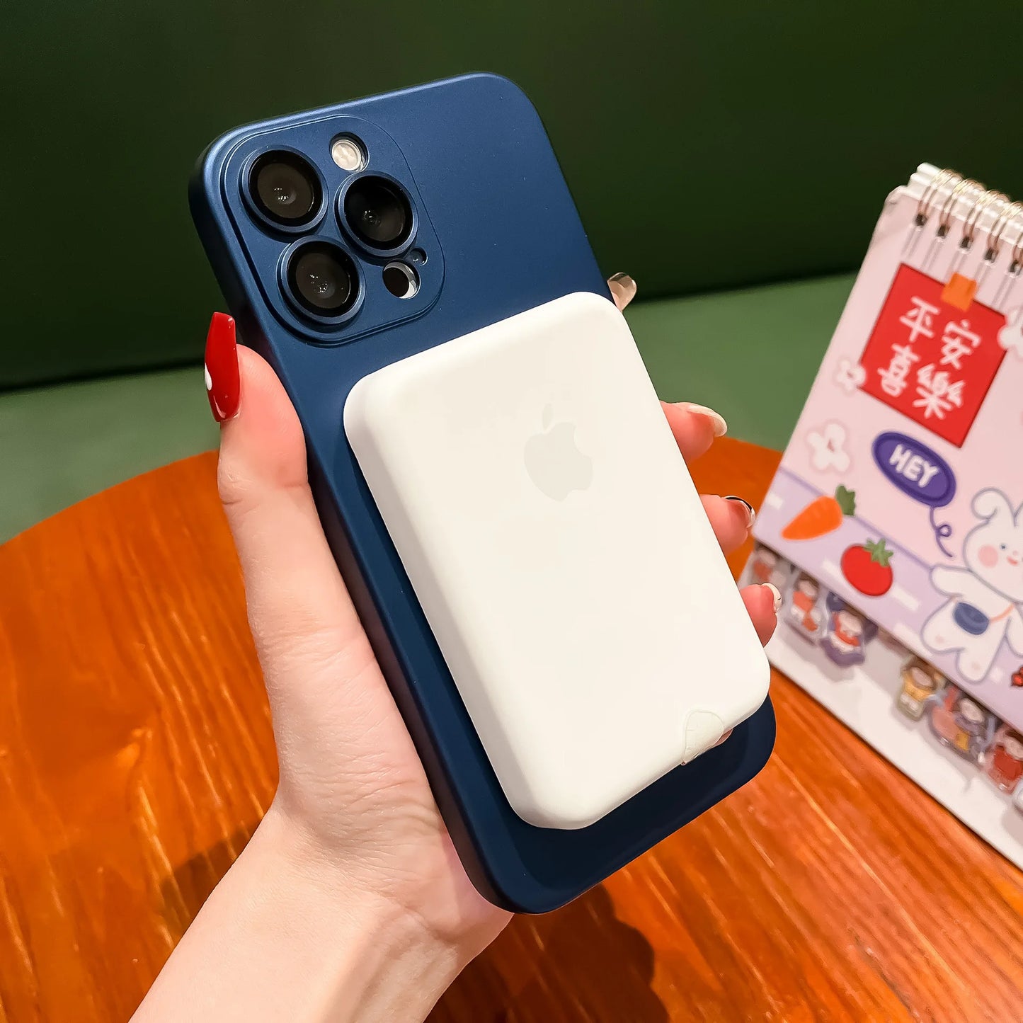 Luxury MagSafe Matte Case for iPhone – Magnetic Wireless Charging Cover with Lens Protection
