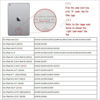 Smart PU Leather iPad Case – Slim, Protective & Stylish