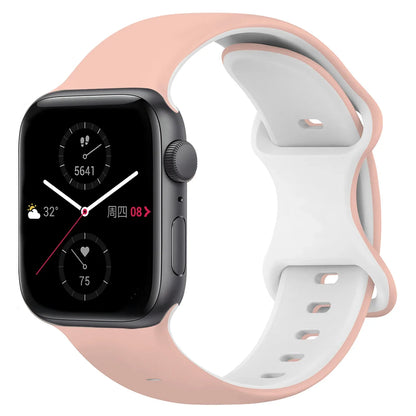 Two-Tone Sports Silicone Strap For Apple Watch