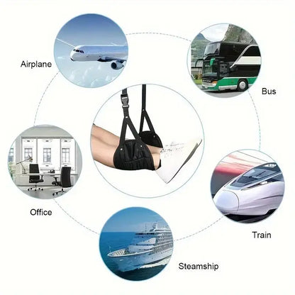 Travel Foot Hammock – Adjustable Leg Rest for Airplane & Office