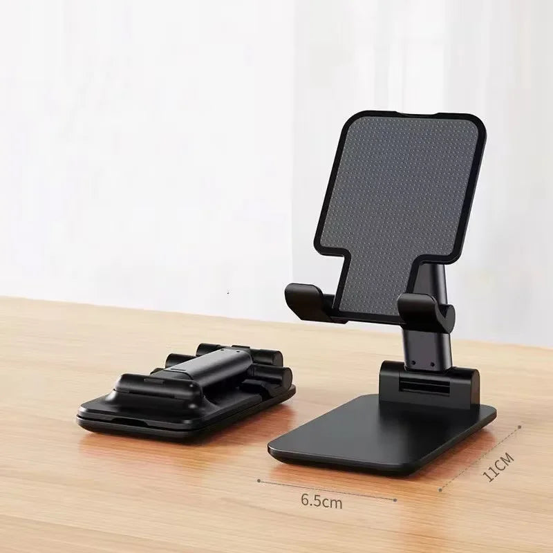 Foldable Desk Phone Stand – Adjustable Desktop Holder for Mobile & Tablet