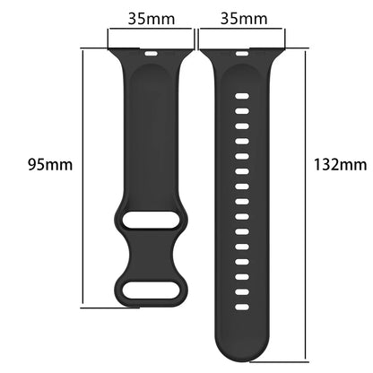 Two-Tone Sports Silicone Strap For Apple Watch