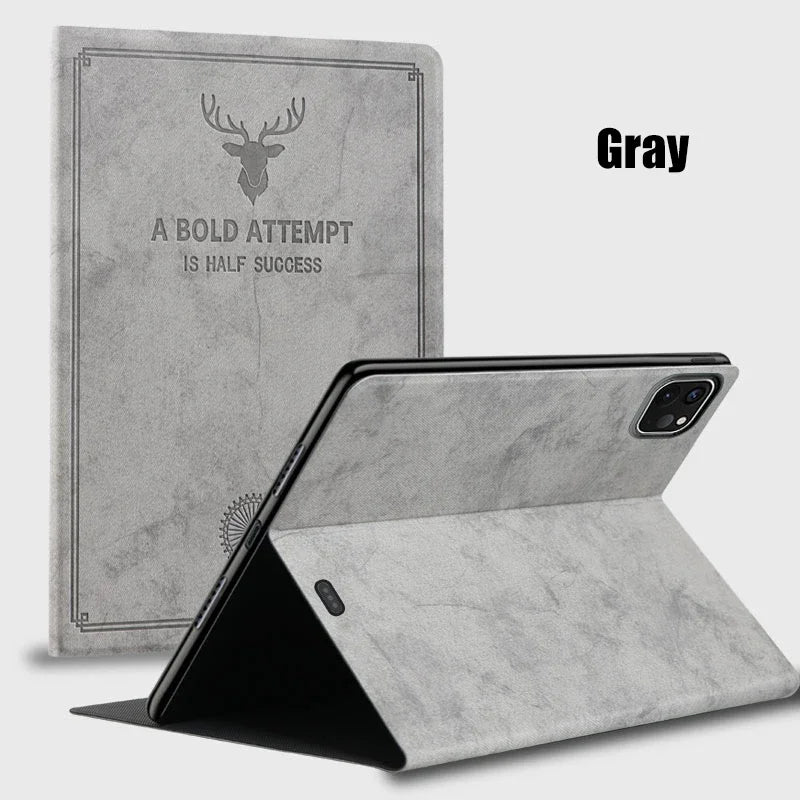 Luxury PU Leather iPad Case – Smart Cover Design