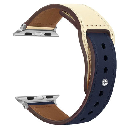 Genuine Leather Apple Watch Band – Premium Strap for Series 3–9, Ultra & SE