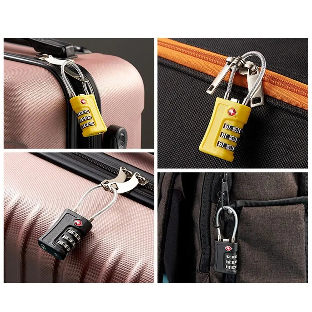 TSA Approved Travel Luggage Lock with 3-Digit Password – Secure Suitcase Lock for Travel Bags