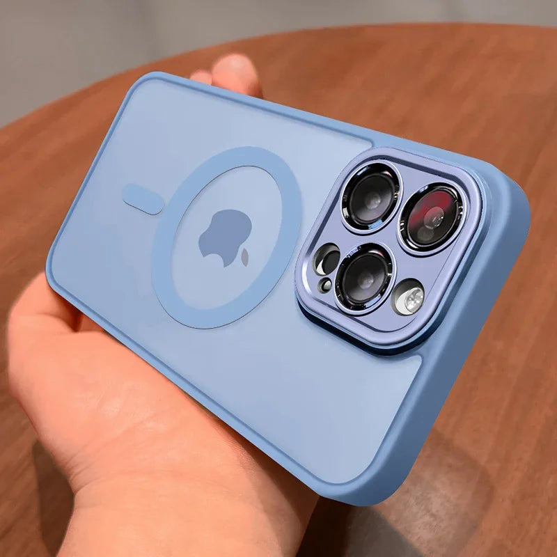 MagSafe Magnetic iPhone Case – Wireless Charging Matte Shockproof Cover