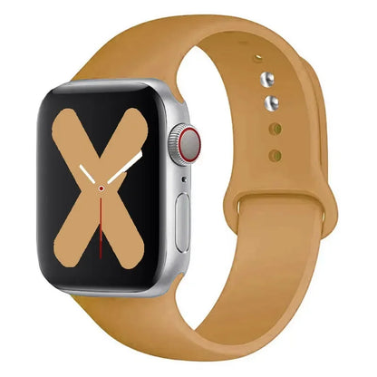 Silicone strap For Apple Watch band 44mm 40mm 45mm 41mm 42mm 38mm correa bracelet iWatch series 9 8 7 6 5 4 3 SE ultra 2 49mm