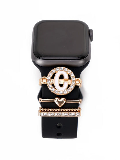 Charms for Apple Watch Band Accessories for Galaxy Watch Series Charm Alphabet Jewelry