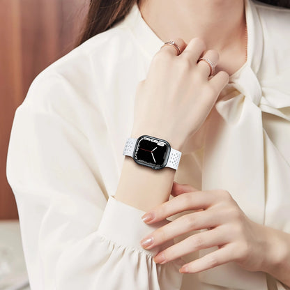 Silicone Strap For Apple watch band 45mm 41mm 44mm 49mm 40mm 42mm 38mm 45 mm watchband bracelet iWatch series 5 se 6 7 8  ultra