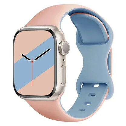 Two-Tone Sports Silicone Strap For Apple Watch