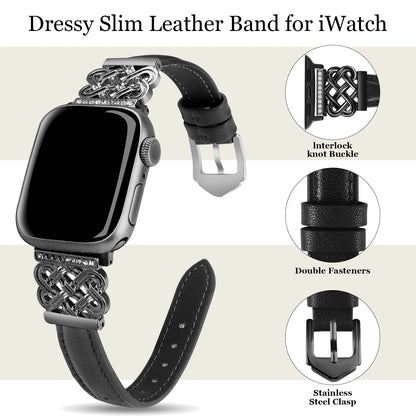 Leather strap apple watch