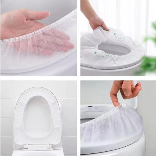 Disposable Toilet Seat Covers – Waterproof Travel Hygiene Protection (Hotel & Public Toilets)