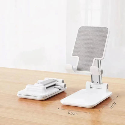 Foldable Desk Phone Stand – Adjustable Desktop Holder for Mobile & Tablet