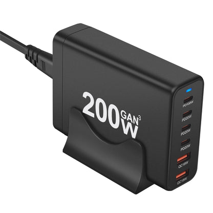 200W GaN 6-Port USB-C Charger – US / EU / UK / AU  Plug