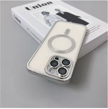 Clear Magnetic MagSafe iPhone Case with Camera Lens Protection & Wireless Charging