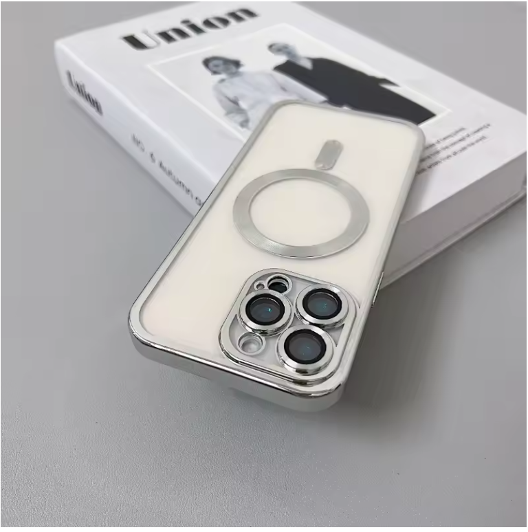 Clear Magnetic MagSafe iPhone Case with Camera Lens Protection & Wireless Charging