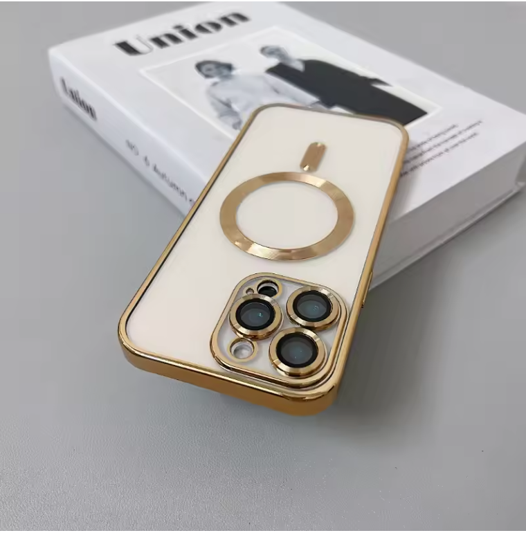Clear Magnetic MagSafe iPhone Case with Camera Lens Protection & Wireless Charging