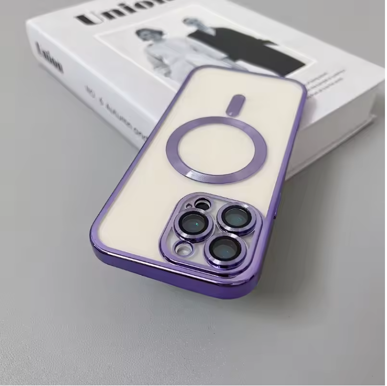 Clear Magnetic MagSafe iPhone Case with Camera Lens Protection & Wireless Charging