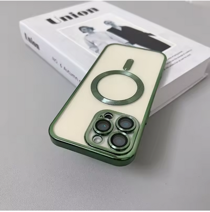 Clear Magnetic MagSafe iPhone Case with Camera Lens Protection & Wireless Charging