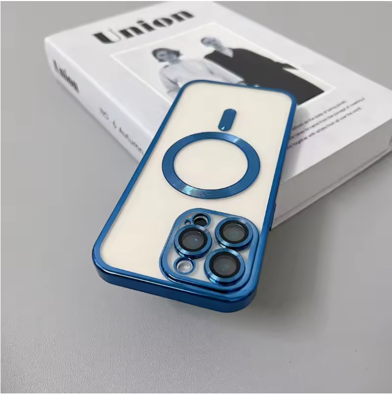 Clear Magnetic MagSafe iPhone Case with Camera Lens Protection & Wireless Charging