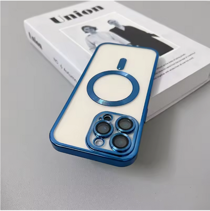 Clear Magnetic MagSafe iPhone Case with Camera Lens Protection & Wireless Charging