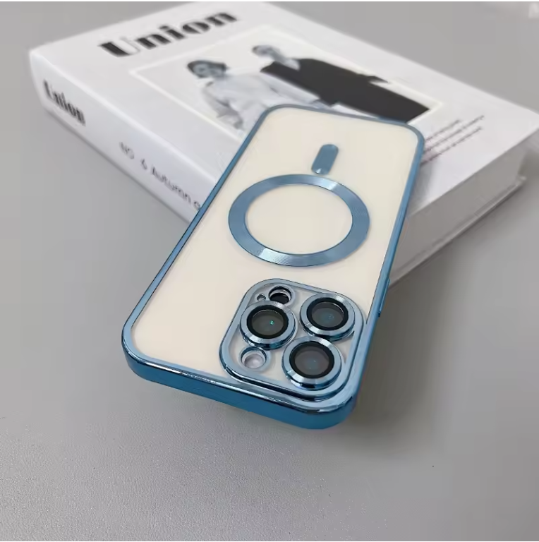Clear Magnetic MagSafe iPhone Case with Camera Lens Protection & Wireless Charging