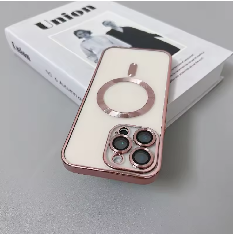Clear Magnetic MagSafe iPhone Case with Camera Lens Protection & Wireless Charging