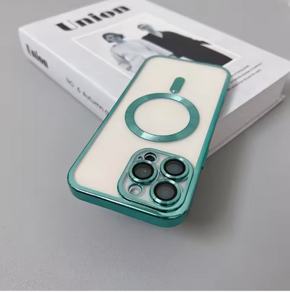 Clear Magnetic MagSafe iPhone Case with Camera Lens Protection & Wireless Charging